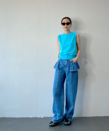 Ruffle Jeans #250420